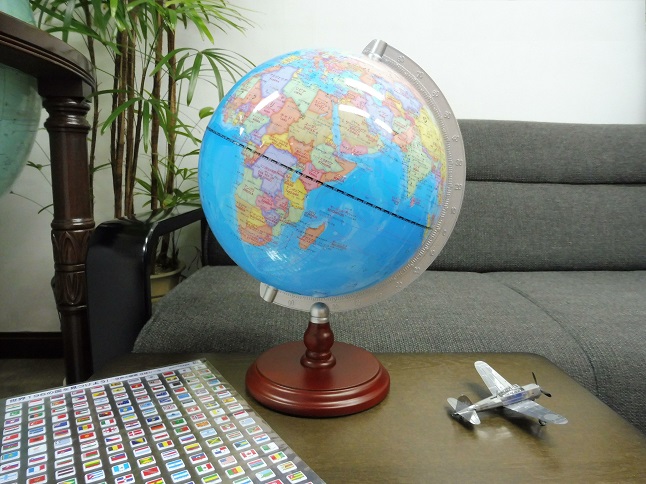 80's〜90's USA製 Britannica 回転式 地球儀 おとなしい ビンテージ