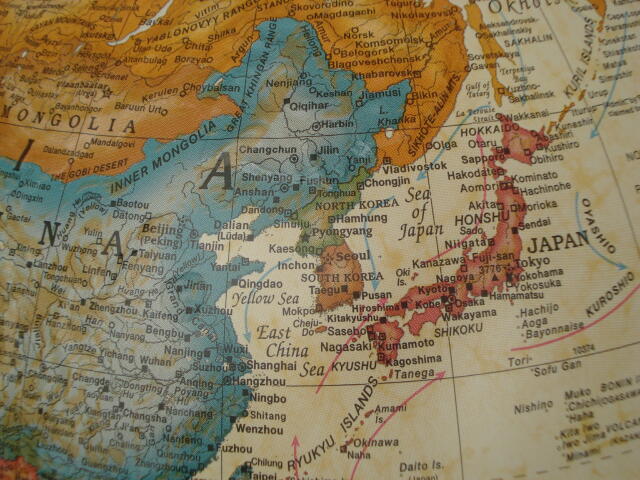 最高 アークオアシス ショップリプルーグル 地球儀 ジェームス ウィルソン型 アンティーク地図 No.83772 日本語版 行政型 